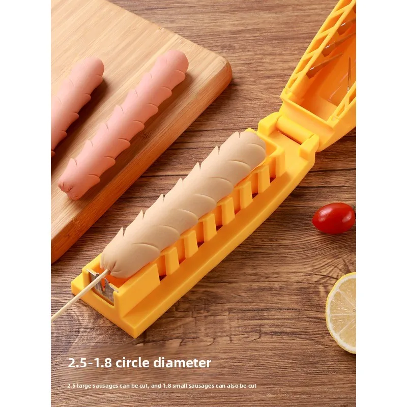 Stall artifact: sausage sausage flower cutter, multi-functional skewer peeling machine, starch cutting flowers