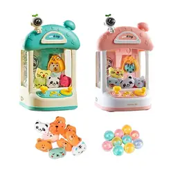 Little Doll Claw Machine Automatic Electric Operated Play Game Mini Claw Catch Toy Parent-child Interactive Toy Gift For Kids