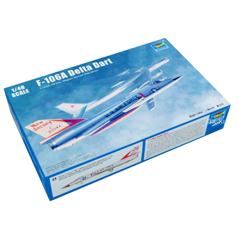 Trumpeter 02891 1/48 Scale US F106 F106A F-106A Delta Dart Aircraft Interceptor Gift Toy Plastic Assembly Model Building Kit