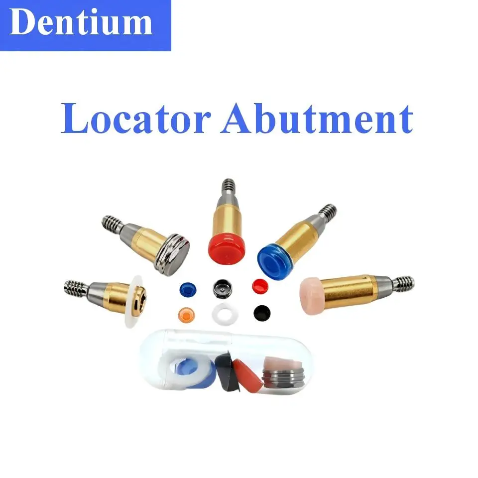 Dental Locator Abutments Fits Dentium Dental Implant Fixtures Overdenture Attachment Titanium Male Inserts Hardware Tools Supply