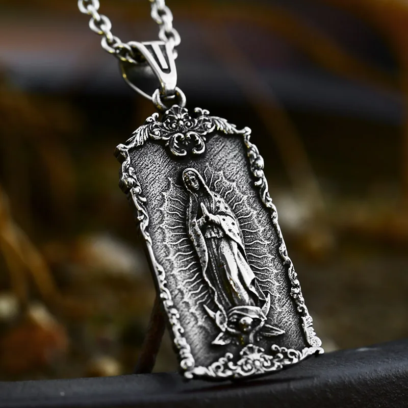 BEIER 2024 New Style Religious Pendant Necklace The Virgin Mary Pendant Catholicism Stainless Steel Jewelry Wholesale