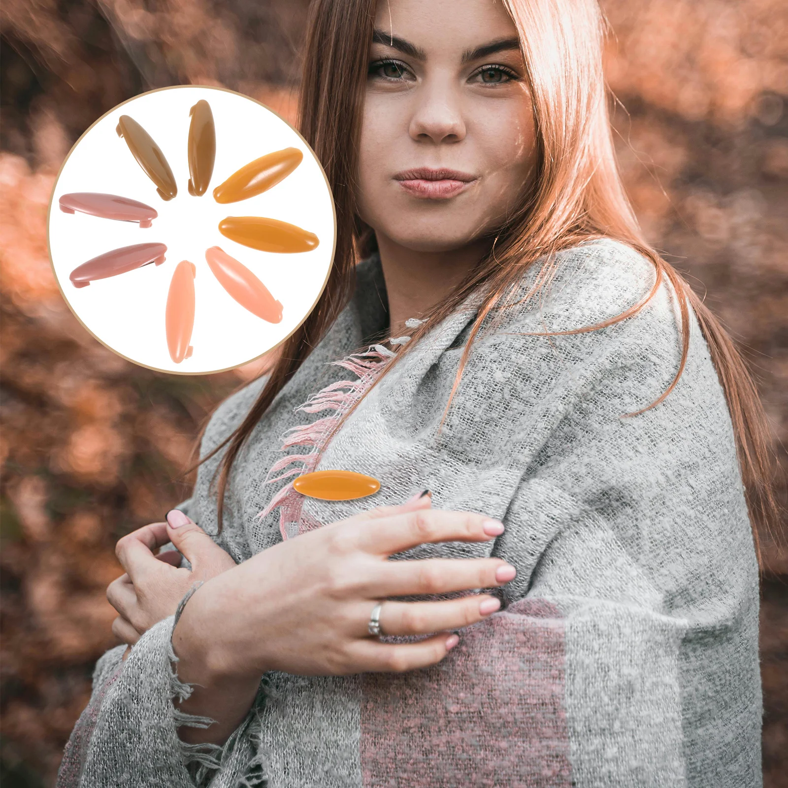 

40Pcs Colorful Hijab Pins Plastic Cover Clips for Women Scarf Shawl Sweater Accessories Elegant Nosnag Design Hijab Pin