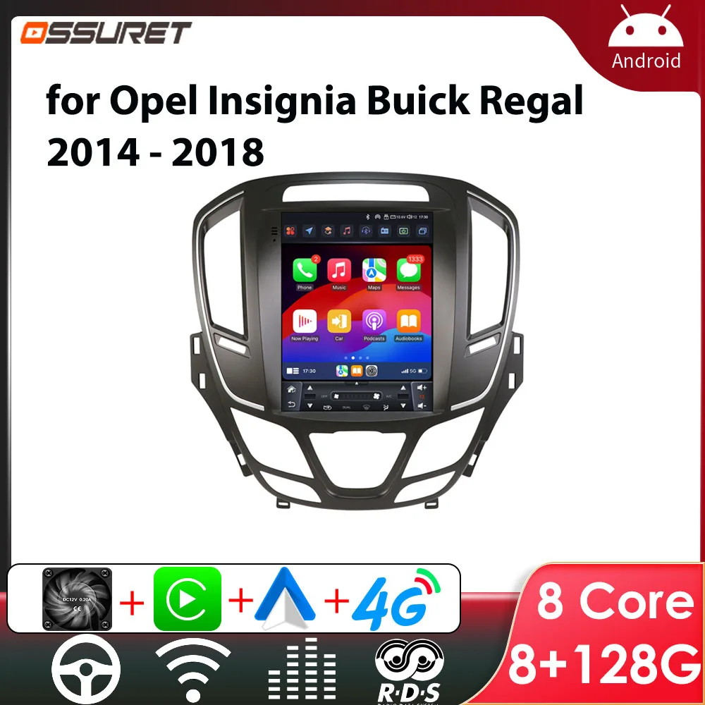 9,7 Zoll Android 14 Autoradio-Player für Opel Insignia Buick Regal 2014–2018 Carplay Auto Auto Multimedia Stereo 7862 GPS