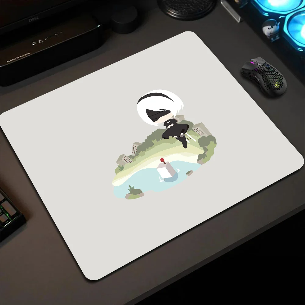 

Nier Automata 2b Mousepad Small LockEdge Mouse Pad For Gamers Computer Desk Pad Anti-slip Rubber