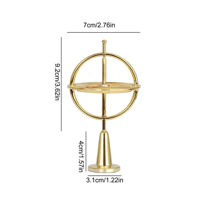 자이로 피젯 합금 스피너 자이로 장난감, 휴대용 재미있는 감각 피젯 장난감, 회전 피젯 핸드 토이, 연인용