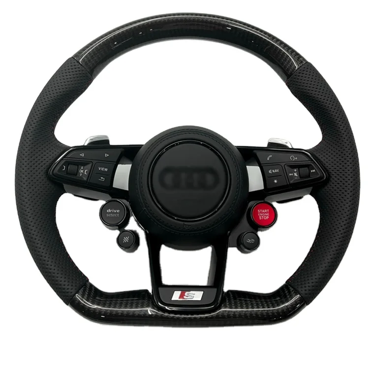 

Factory Wholesale Price Leather Carbon Fiber Steering Wheel For Audi A3 A4l A5 A6l A7 Q8 Tt R8 Car Steering Wheel