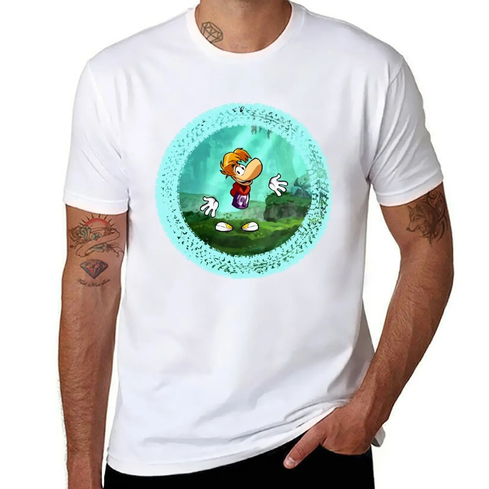 

Day Gifts Rayman Forest T-Shirt t shirts for man slim fit man t shirt cotton T-Shirt