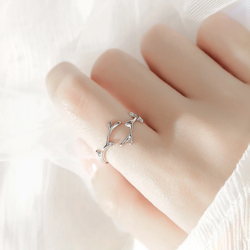Women's 925 Silver Branch Ring, Simple Stylish Gift