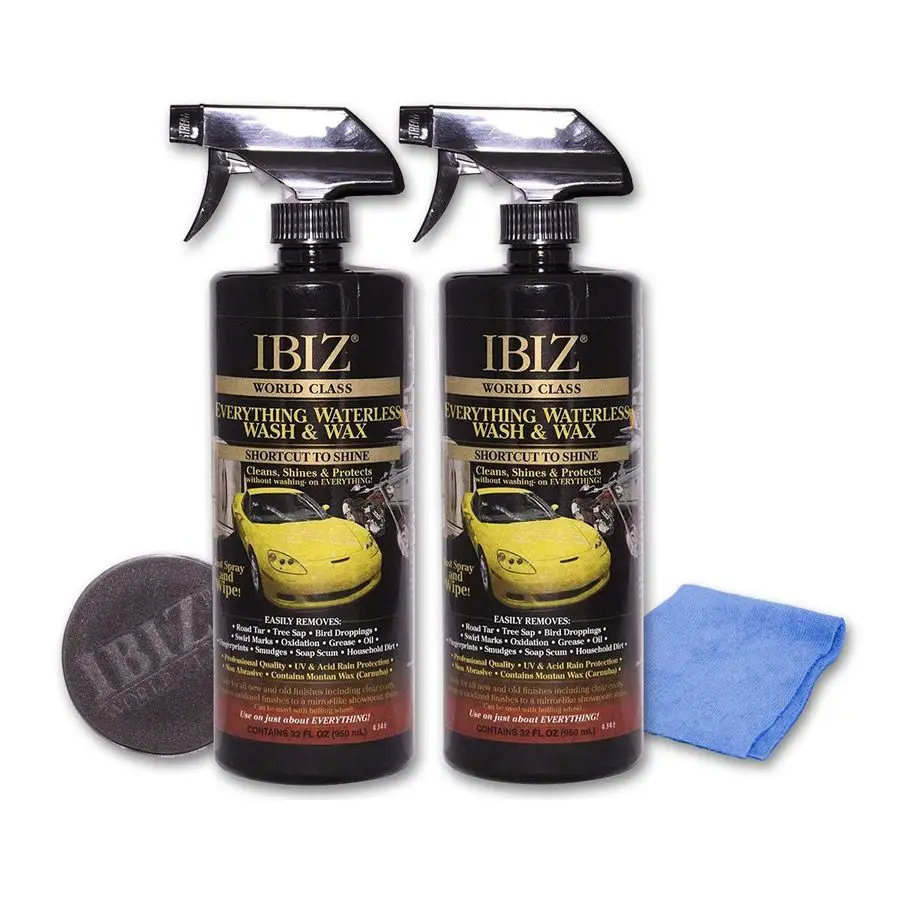 

Waterless 64oz Car Wash and Wax PREMIUM USA Made w Carnauba Wax NonAbrasive Formula w UV amp Acid Rain Protection Clean amp Shin