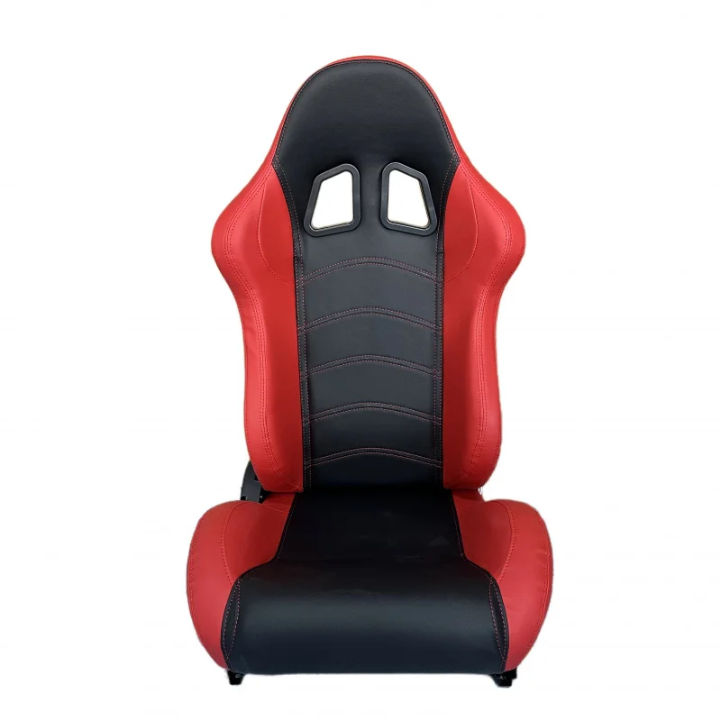 Suitable for High Quality Universal Red and Black PVC Adjustable Racing Bucket Seat Sports Car Seat Modification