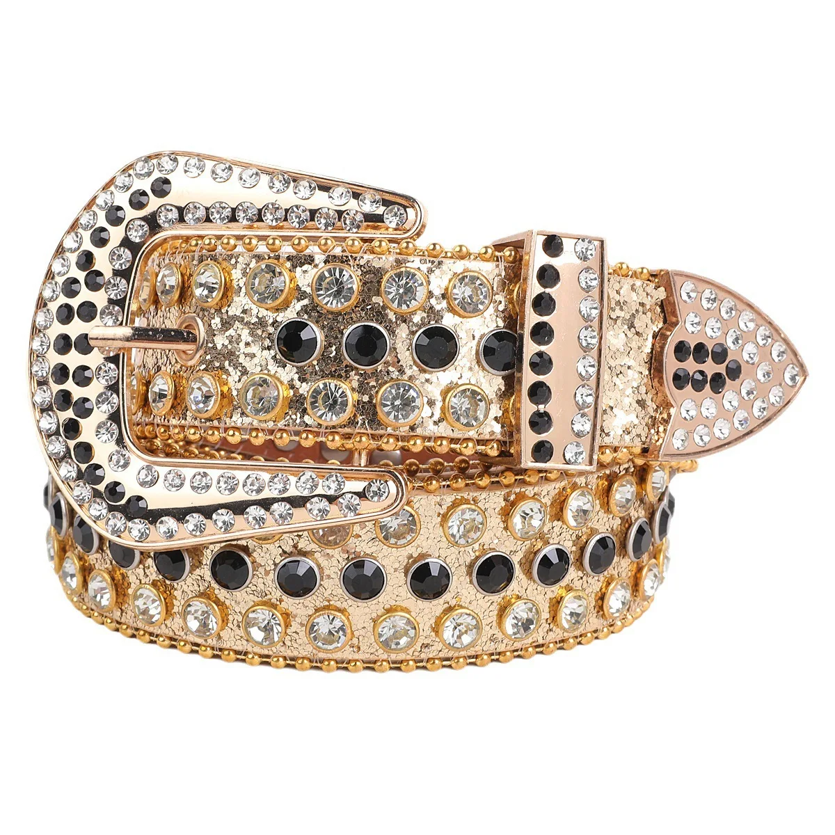 

mens casual party banquet decorative belt diamond studded belts soft leather rhinestone waistband womens designer trendy strapon