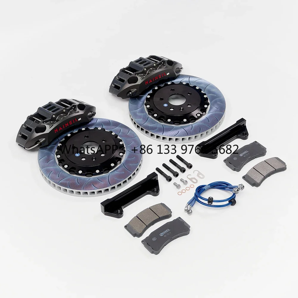 NAINEIL新型6ピストンキャリパーブレーキアップグレードキット、セラミックブレーキパッド付きビッグブレーキキット、ホンダアコード、シビック、S2000用
