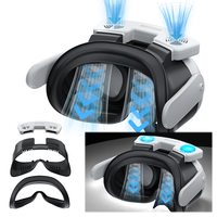 Cooling Fan with Facial Interface for Meta Quest 3 VR Glasses Adjustable 3 Speed Air Circulation Face Cover
