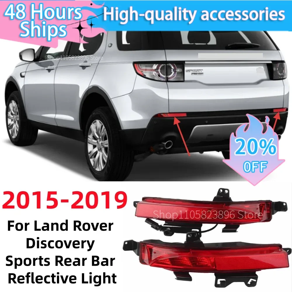 MEOD Car Rear Bumper Reflective Fog Light OE: LR060911 LR060910 For Land Rover Discovery Sport 2015-2019