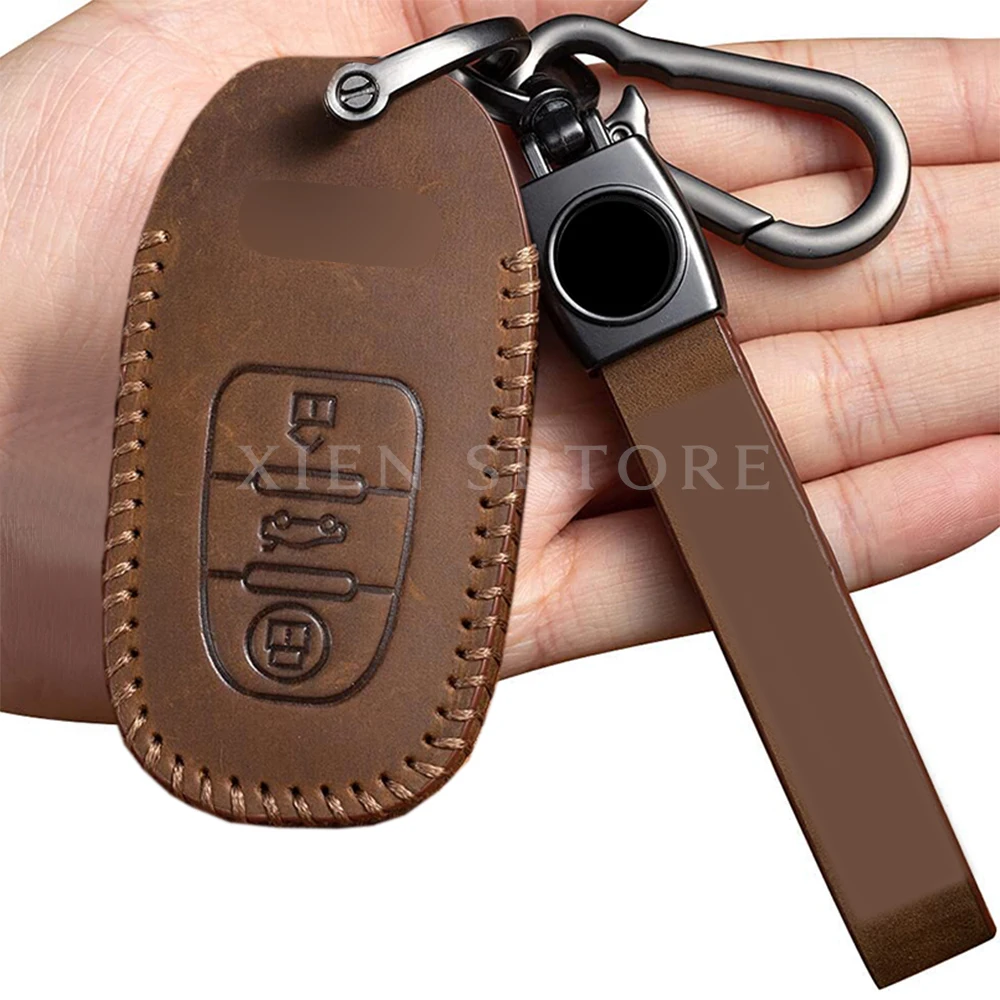 

Retro Leather Remote Smart Car Key Case Cover Shell Holder FOB For Audi A4L A6L A8L A4 A5 Q5 A6 A7 S5 TT Accessories Styling