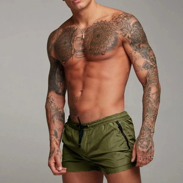 Herren Badehose Mode Sommer Bademode Herren Sommer Strandshorts Badeshorts Boxershorts Herren Badeanzug – Detail 4