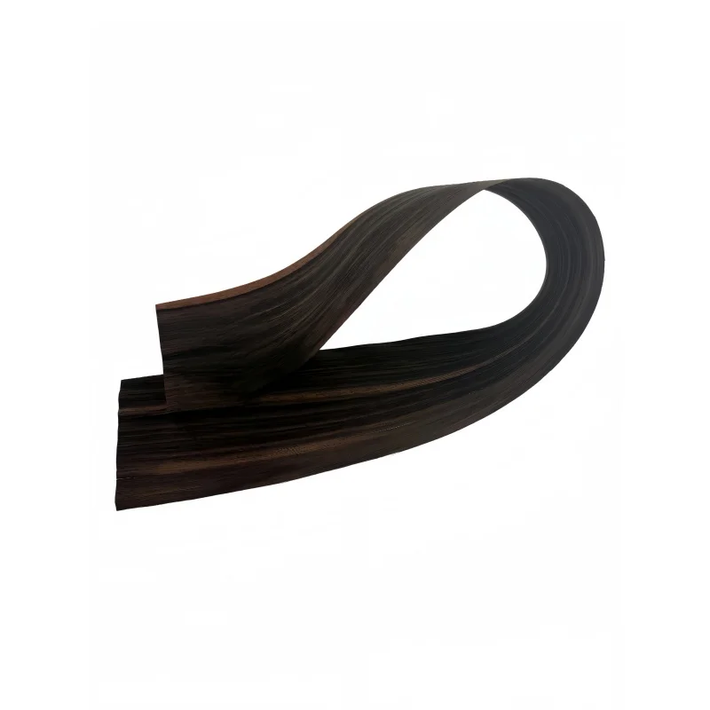 

2Pcs 0.5mm thick natural ebony wood veneer sheet, suitable for DIY furniture veneering and craft supplies, size 60x12cm