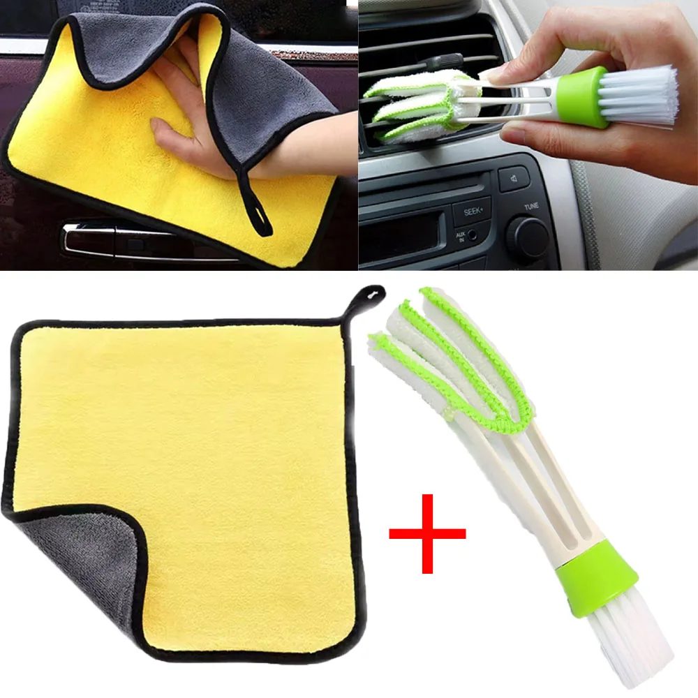

Car Cleaning Brush Air Conditioner Vent Cleaner Detailing Dust Removal Blinds Duster Outlet Brush Car-styling Auto Accessories