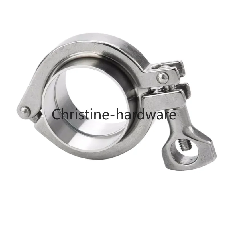 304 stainless steel sanitary grade quick-loading clamp joint set quick-welding clamp pipe clamp pipe card quick-loading chuck