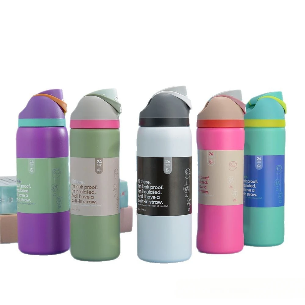 

Double layer vacuum insulated cup, outdoor sports stainless steel casual cup