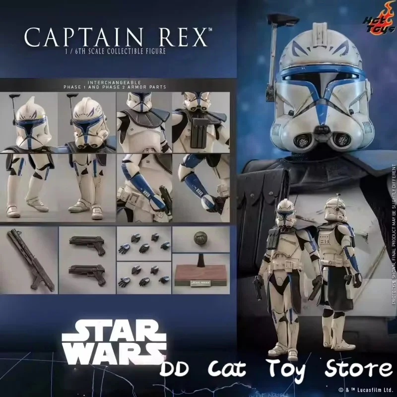 

Genuine HOTTOYS HT Star Wars Asoka Captain Rex TMS119 1/6 Scale Male Full Set 12In Action Figure Collectible Toy Customized