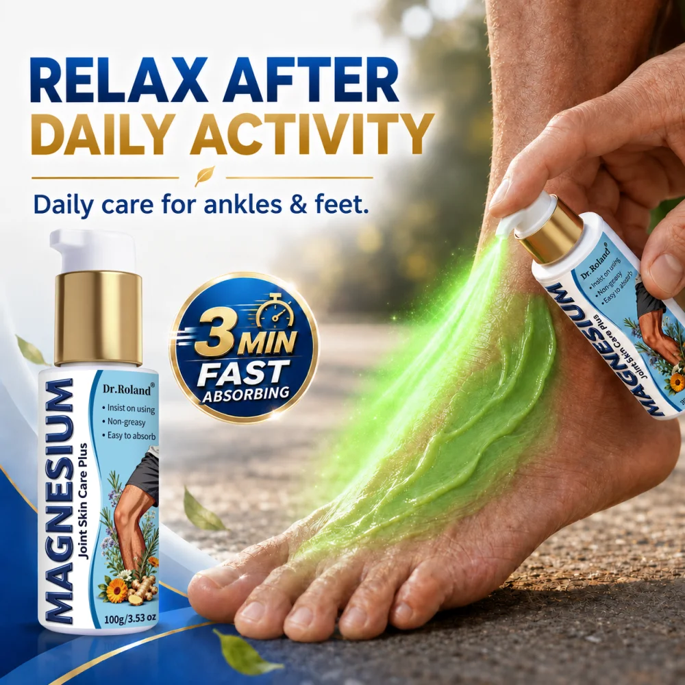 Plus Magnesium Joint Skin Cream 24H Deep Hydration Fast Absorbing Herbal Massage Care for Athletes Men Women Seniors