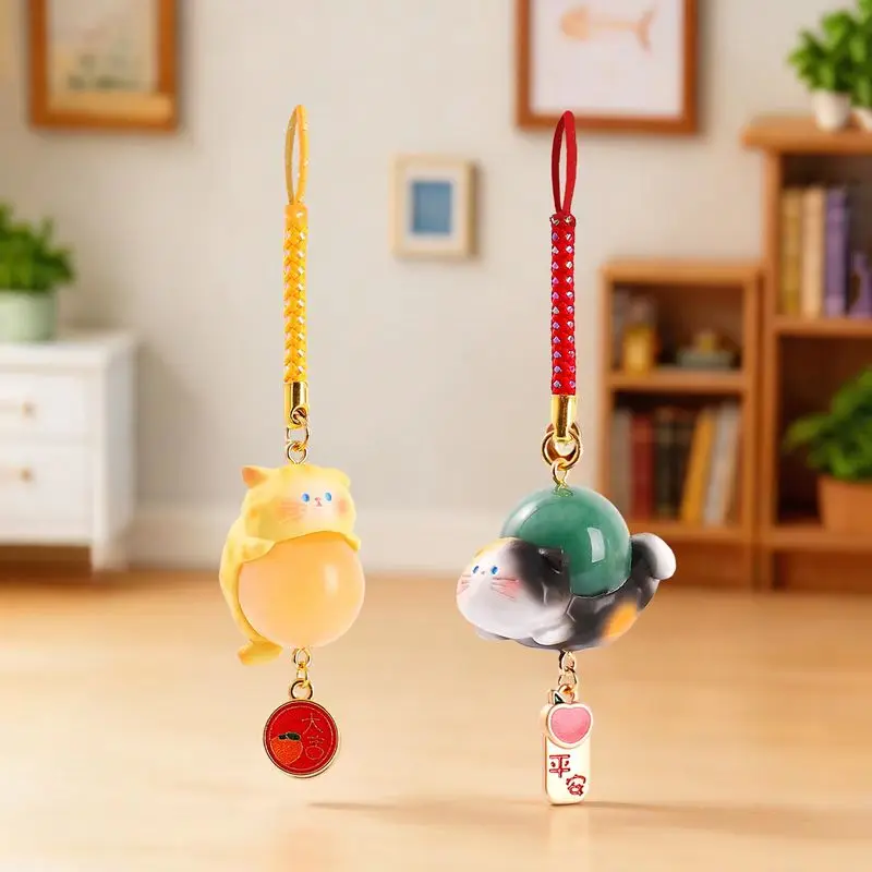 2026 New Chinese Style Cute Nine-Tailed Fox Resin Crystal Pendant Good Luck Mystery Box Keychain Car Decor Ornament Fun Gifts view 5