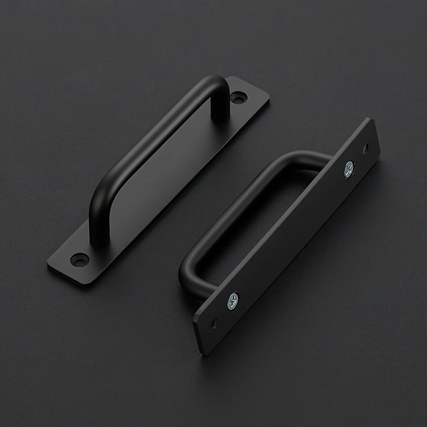 Black Door Handles Aluminium Alloy Kitchen Door Pulls Balcony Bedroom Silver White Furniture Handle Door Hardware