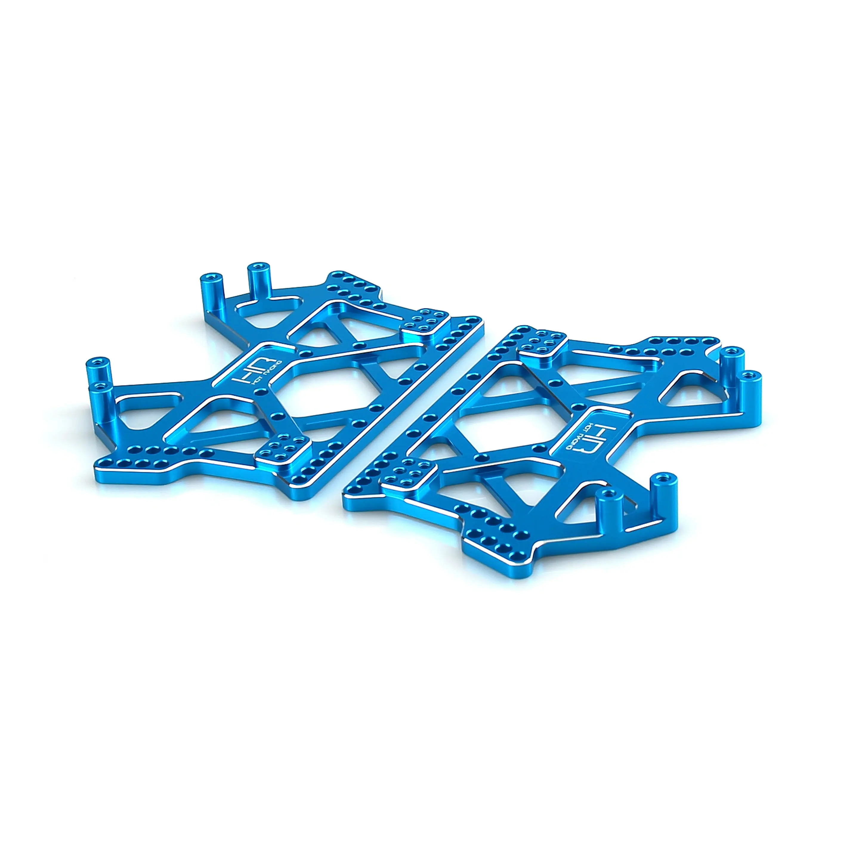 HOT RACING Aluminum Chassis Side Rail Kit TCR14M06 for Tamiya CR-01 1/10 Crawler Ladder Frame