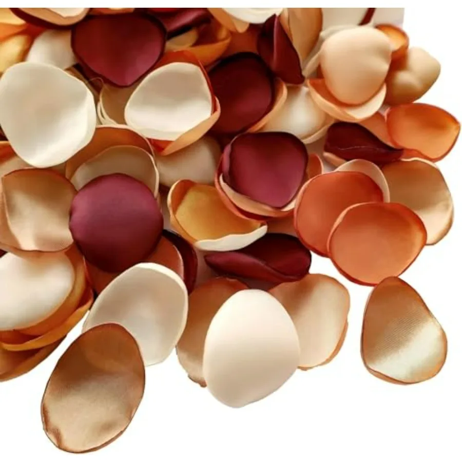 

Orange Terracotta Rose Petals, Flower Petals, Silk Rose Petals Scatter Petals for Wedding Aisle Scatter, Dinner Table Centerpie