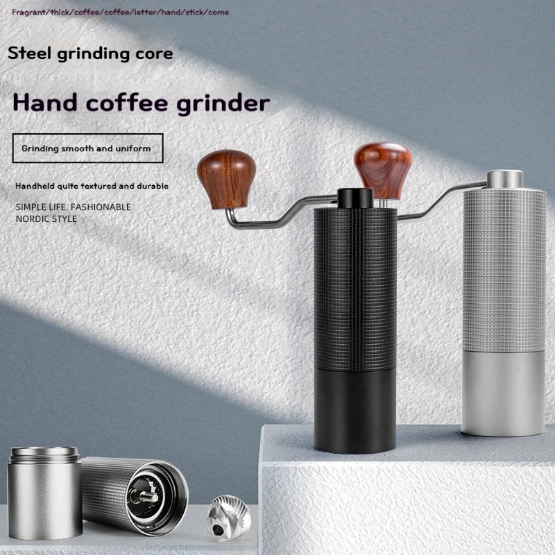 Seven star-Hand-operated Coffee Grinder, Manual Coffee Grinder, CNC Steel Core