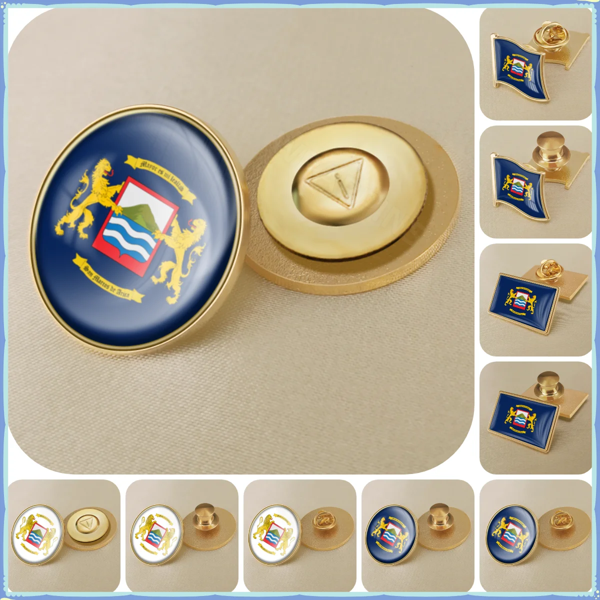 Coat of Arms of Arica of Chile Flag Lapel Pins Broochs Badges