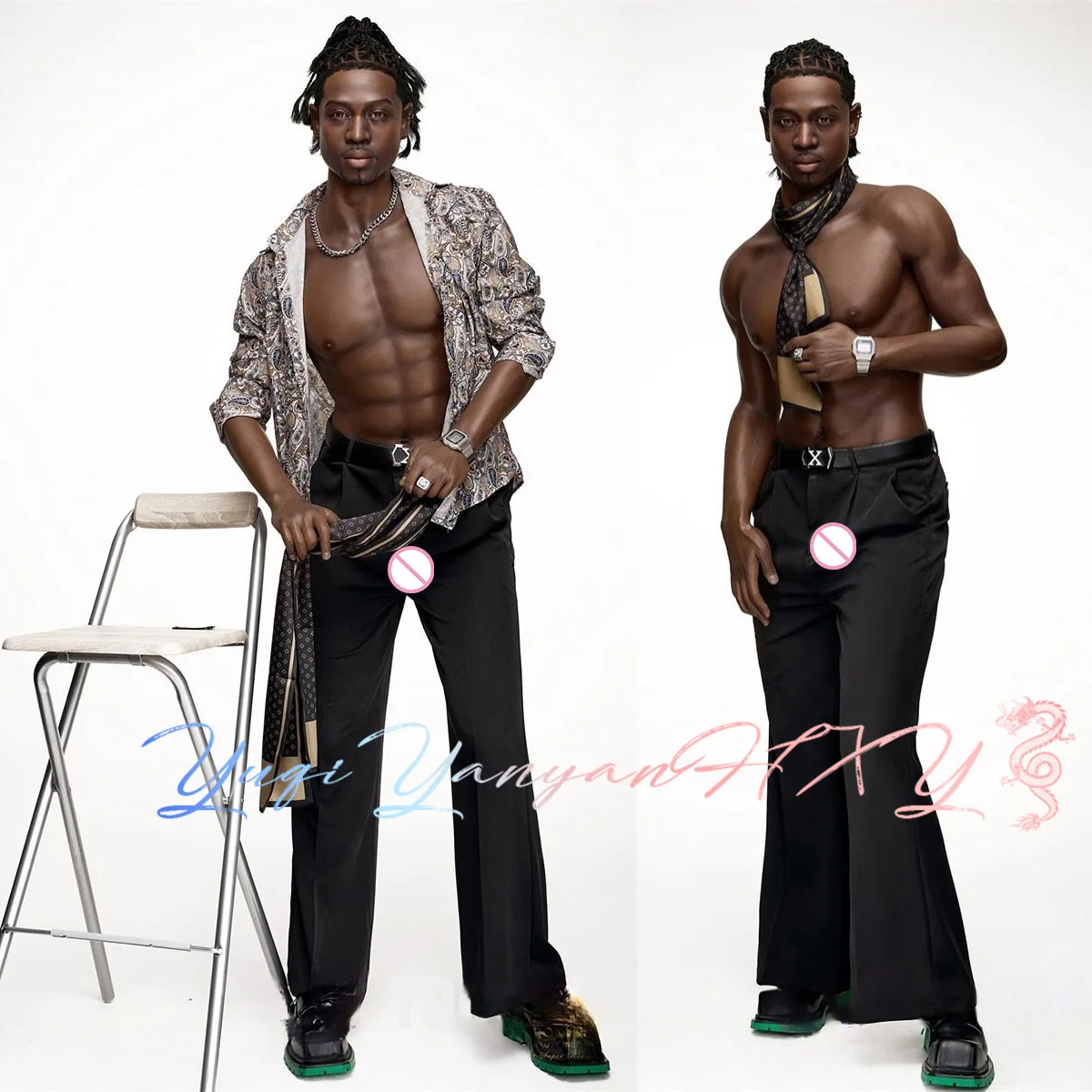 2025 Factory Customized Real Male Realistic Big Penis Sex Toys Doll Male Realistic Men's Chest Muscles and Abdominal Muscles