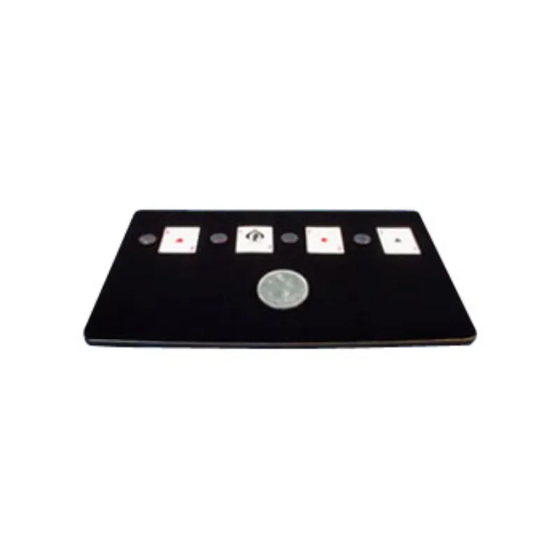 Professional Production Pad Magic Table Mat Tray (With interlayer,51*38.5*2cm) Magic Trick Coin Card  Box Multi-function Pad