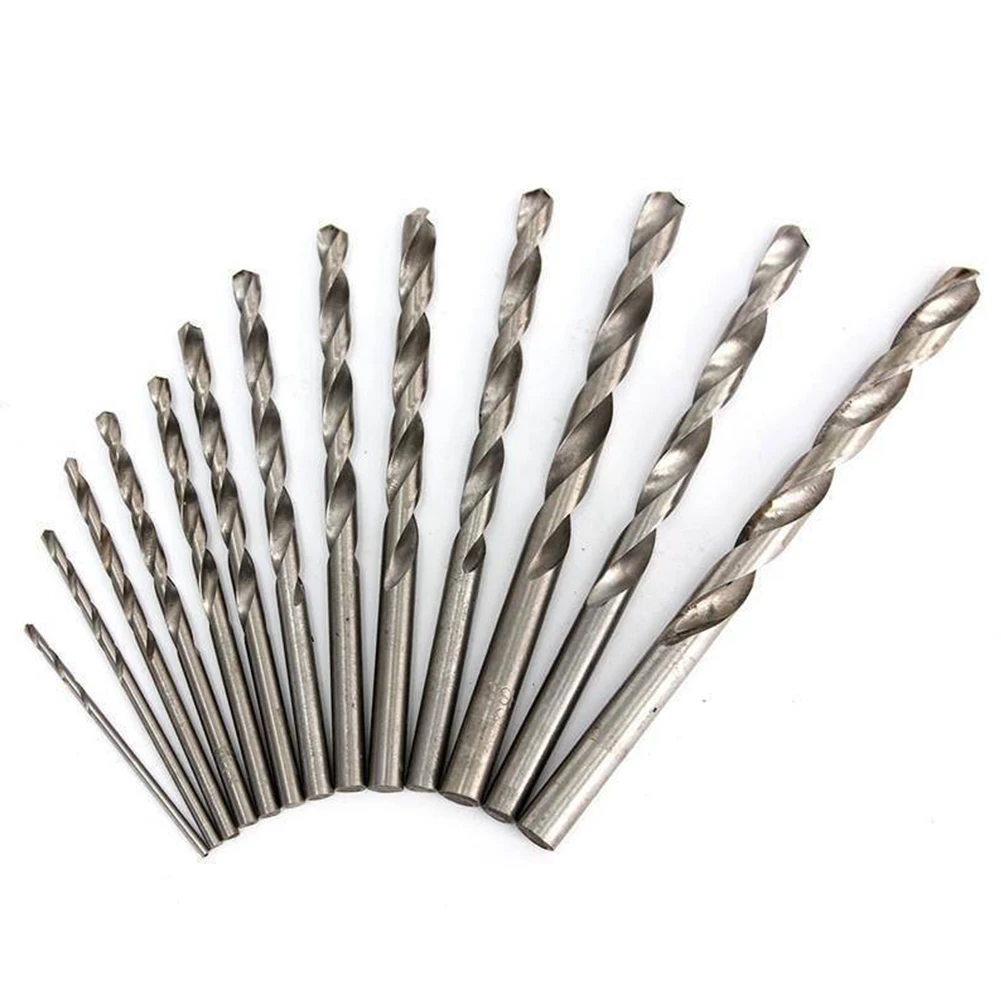 Conjunto de brocas de haste redonda, cortador HSS, perfuração para metal e madeira, prático, resistente ao desgaste, 1,5-6,5mm