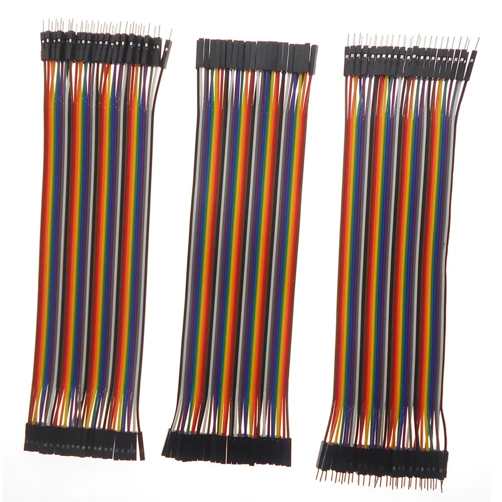O cobre puro/regular opcional 2.54mm 40p cor dupont cabo 20cm fêmea para fêmea masculina para macho fêmea para macho macho para macho linha de conexão masculina