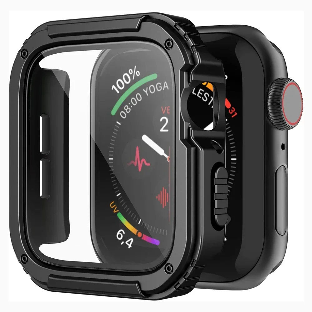 

Armor Plastic Case for Apple Watch Ultra Series 8 7 49mm 41mm 45mm Bumper for iWatch 6 SE 5 4 40mm 44mm Frame Protective Cover