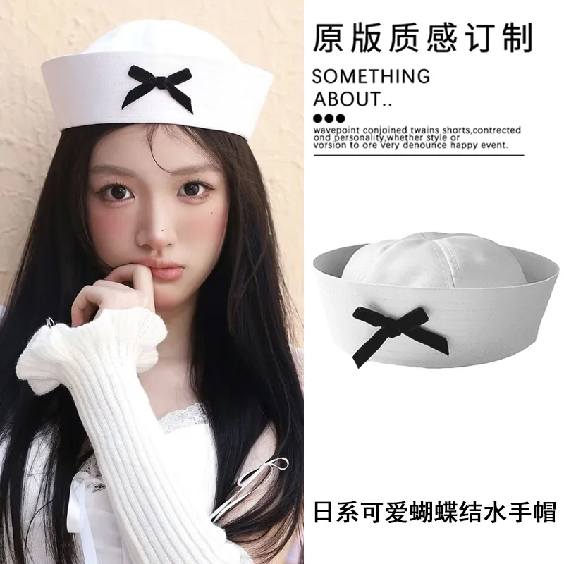 أزياء الكبار الفرنسية قبعة جلدية كلاسيكية مترهل بيكر لطيف الوردي بحار القوس تنوعا قبعة الحلو فتاة Shaberet الوجه أعلى 8M18