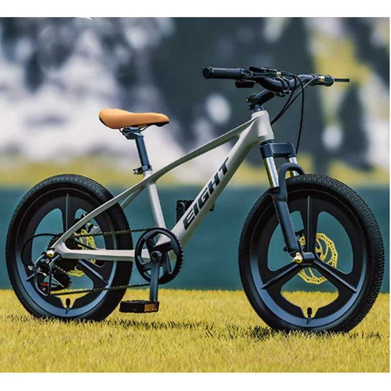 double shock absorption integrated wheel folding children's mountain bike