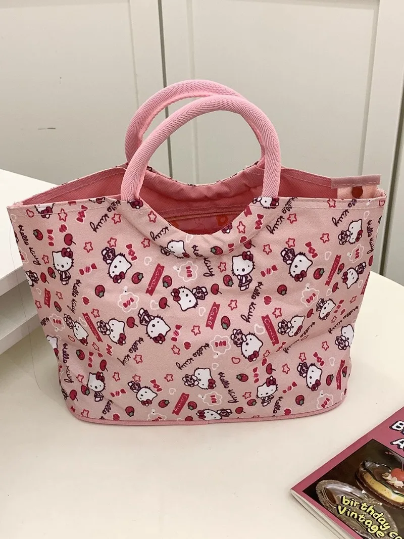 

Cute Hello Kitty Bag Kawaii Cartoon Anime Home Women Accessories Storage Desktop Toy Ornament Student Girls Gift Wholesale