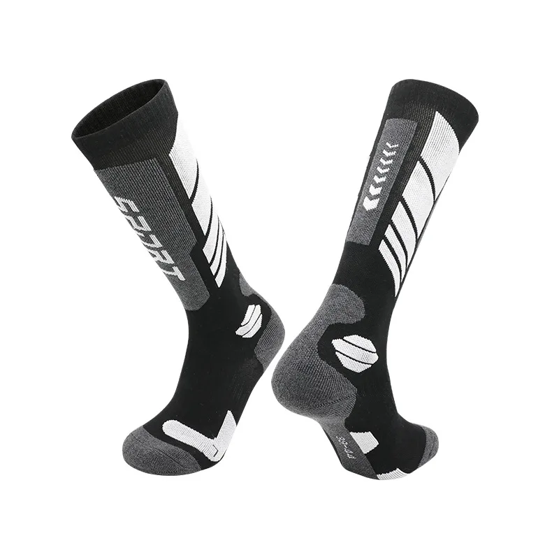 Calcetines de esquí para hombre y mujer, calcetines para clima frío para snowboard, nieve, invierno, calcetines térmicos hasta la rodilla, cálidos