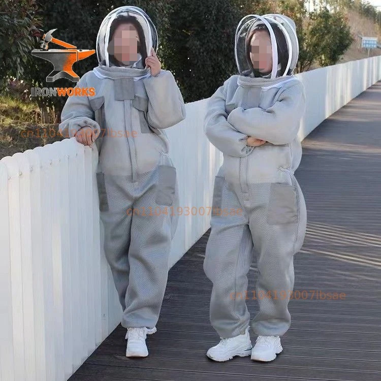 1Set Bee Suit Professional Grade Preferred 3D Air Cotton Fabric Full Body Beekeeping Protective Clothing Beekeeper Suits