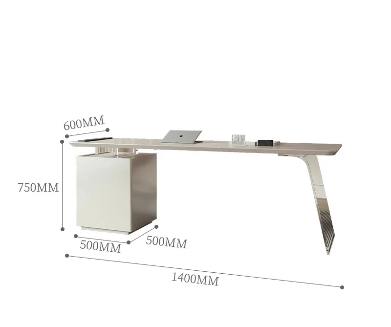 

Итальянский минималистичный светлый роскошный компьютерный стол из массива дерева, дизайнерский высококачественный акриловый подвесной стол