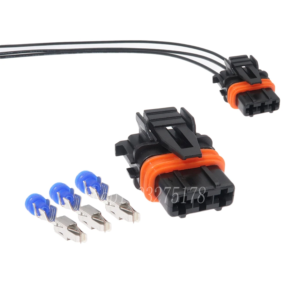 1 Set 3 Pin 368161-1 1928404074 Automobile Throttle Position Sensor TPS Connector for Hyundai Elantra Car Waterproof Cable Plug