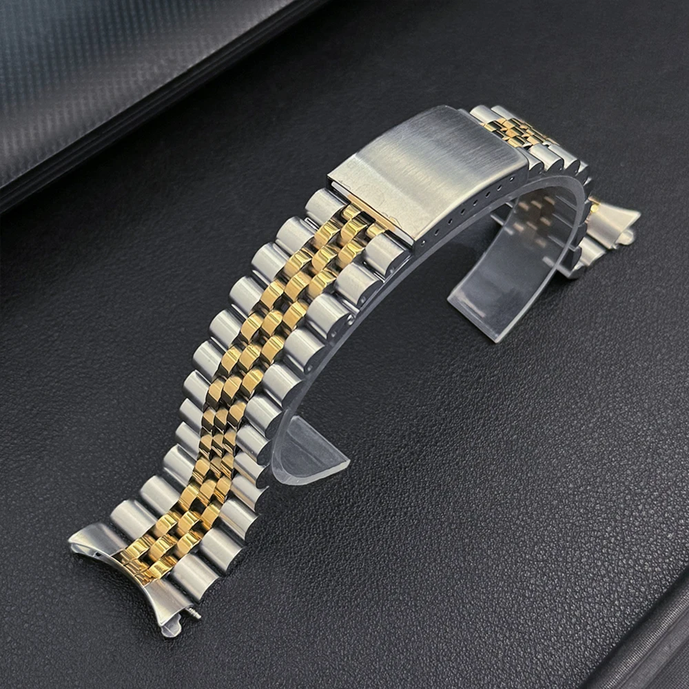 

18 19 20 21 22mm Stainless Steel Band For Huawei GT5pro 46mm For Rolex Metal Loop Strap for Galaxy 7 40/44mm Bracelet For Seiko