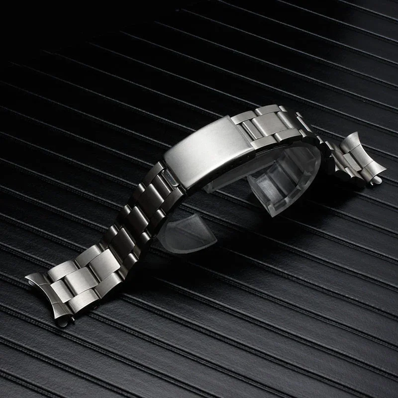 Correa de reloj de acero inoxidable 316L, pulsera Oyster para Rolex DATEJUST, pulsera sólida con extremo curvado, Water Ghost, 13/17/18/19/20/21mm