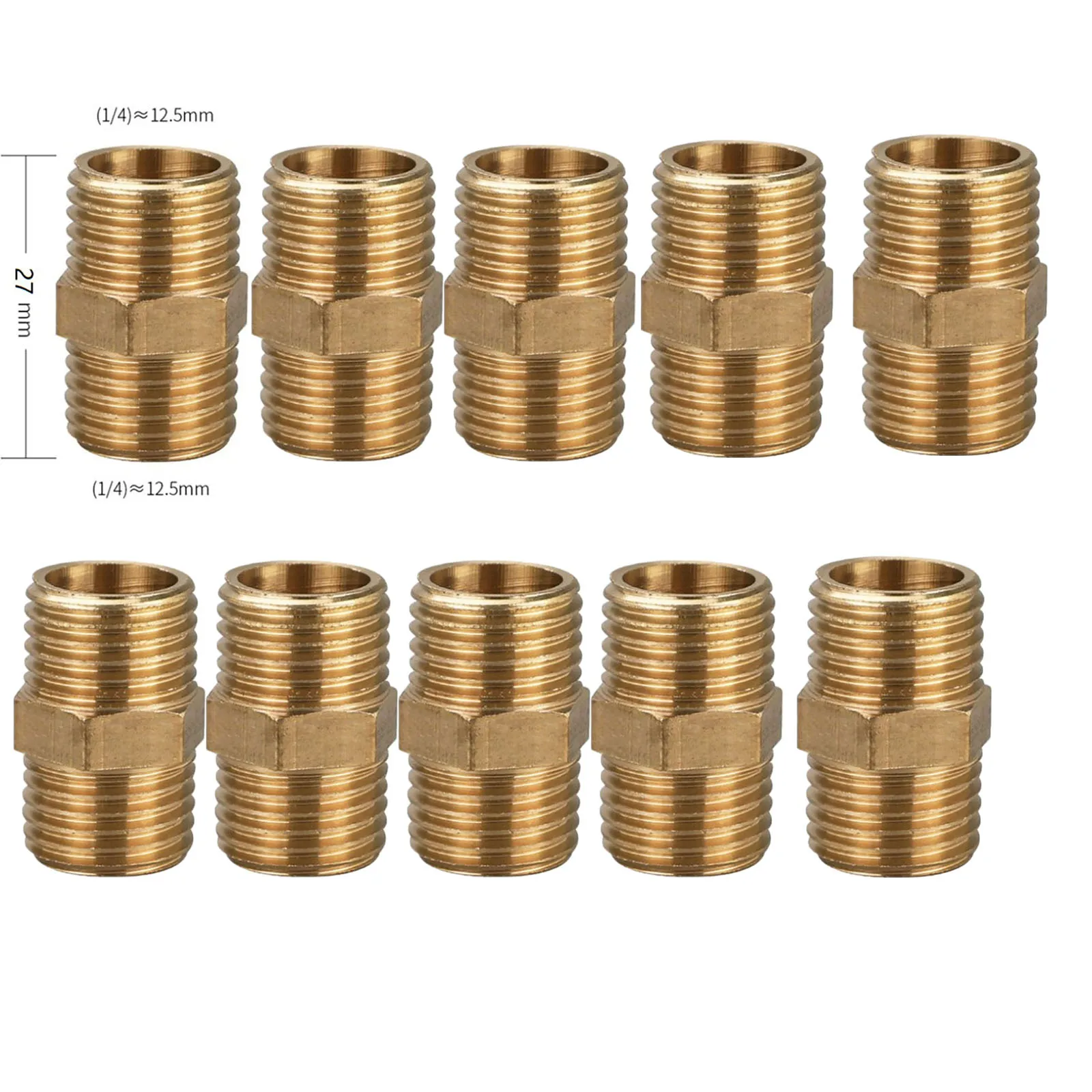 Compressor Fittings Air Line Hose Connector Air Compressor Setup Hex Nipple Fitting Quick Connector Suitable For Oil