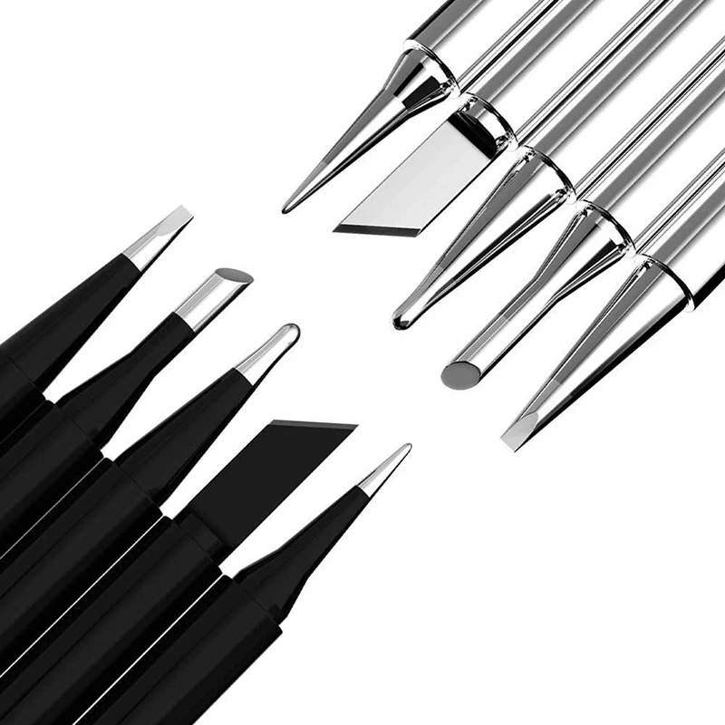5Pcs I+B+K+2.4D+3C soldering iron pure copper 900M soldering iron head set inside hot bare copper electric soldering iron tip