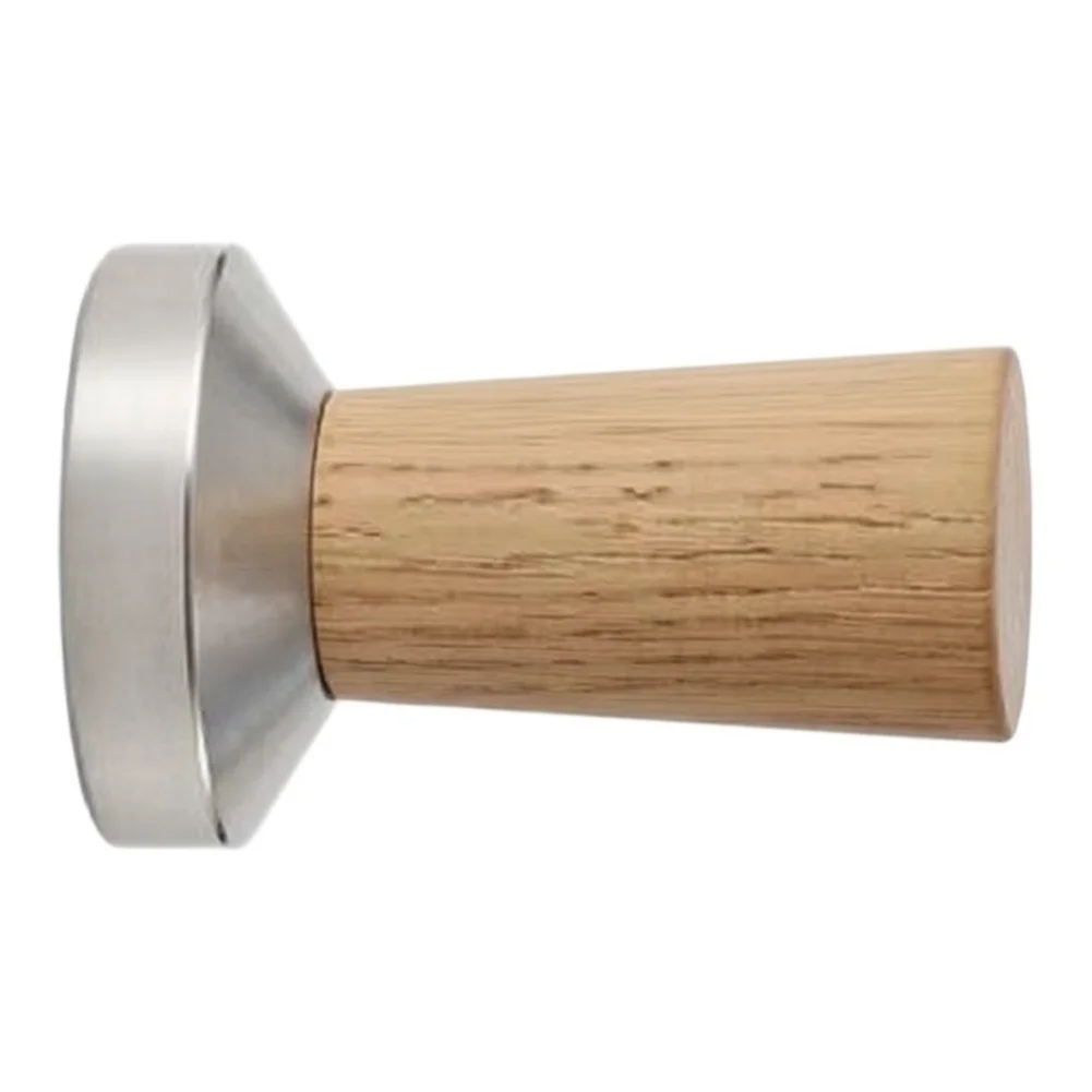 For Espresso Tamper 51mm Stainless Steel Construction with Wooden Handle for Reliable Daily Tamping Performance