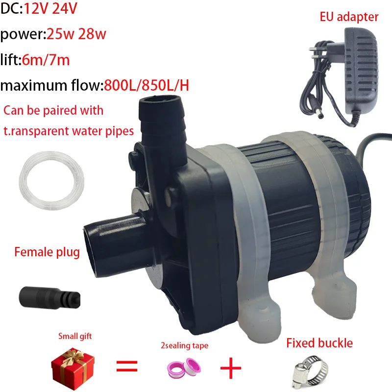 

Multi functional water pump DC12V 24V mini submersible pump 800L 850L/Hsmall fountain aquarium fish tank water circulation